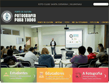 Tablet Screenshot of fotografiaparatodos.com.br